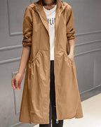 Trench Alice Bleu Marine Marron Lifestyle – Valenne