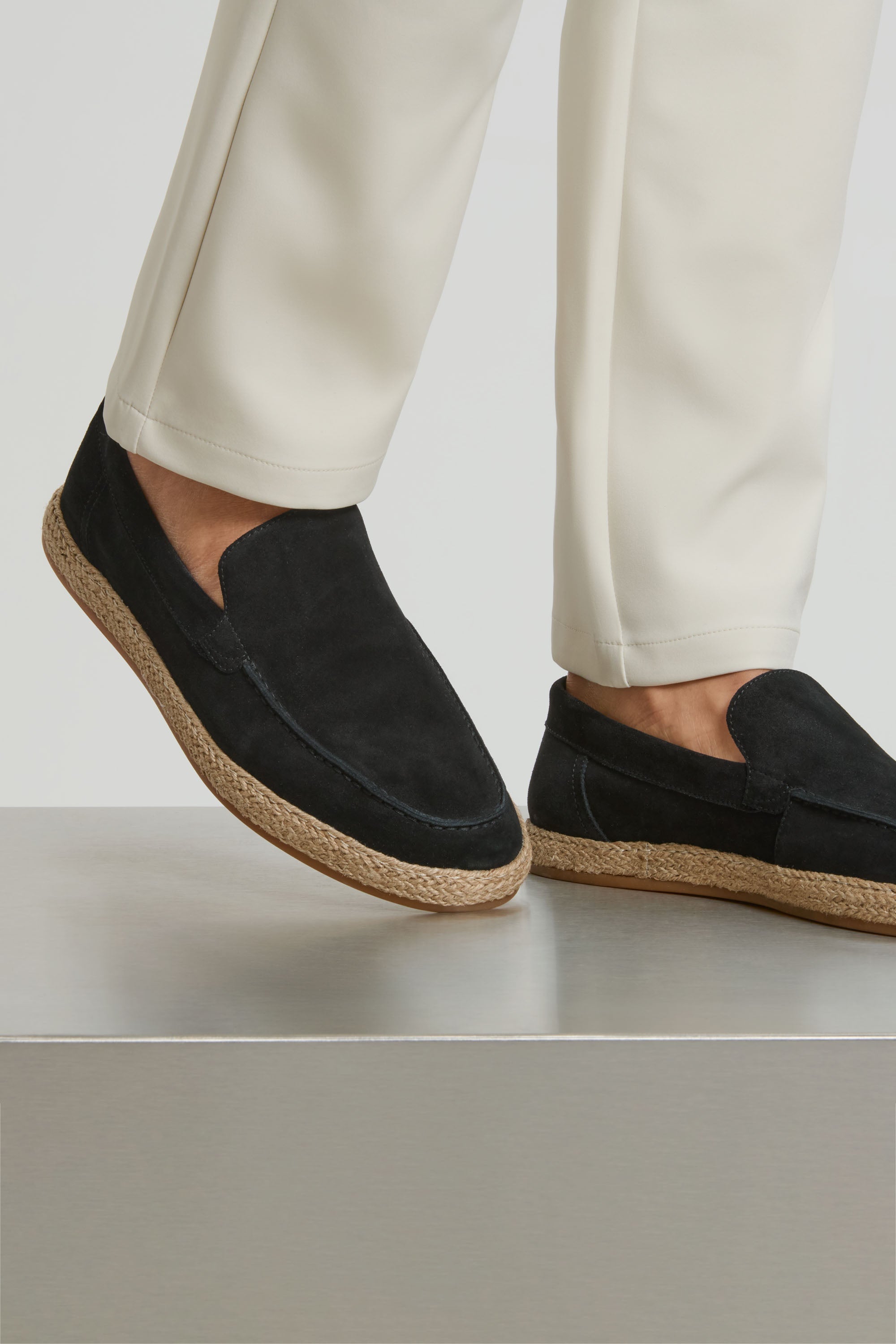 Loafer espadrille jute – détail semelle caoutchouc