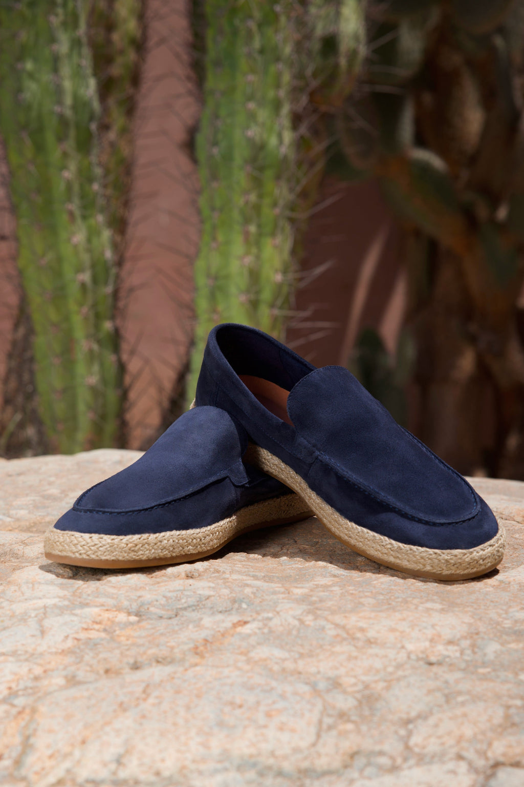 Mocassins espadrille daim homme – trois coloris lifestyle