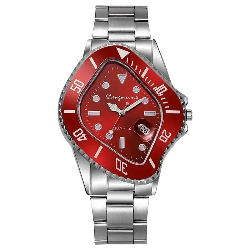 Montre surréaliste acier inoxydable – vue de face