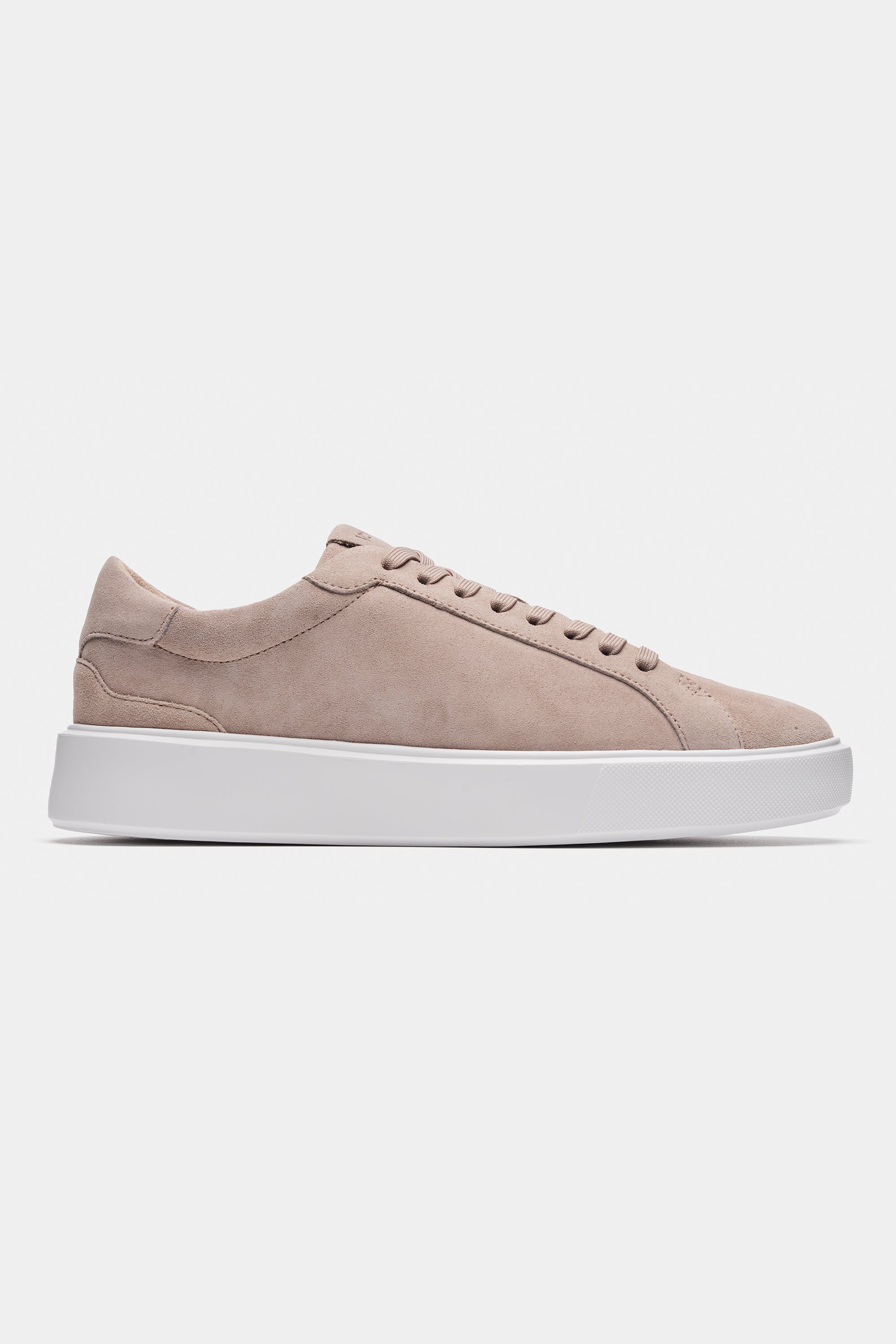 Sneakers homme daim taupe beige – chaussures suède minimaliste