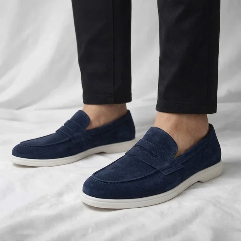 Mocassins daim premium Valenne – lifestyle sortie en ville