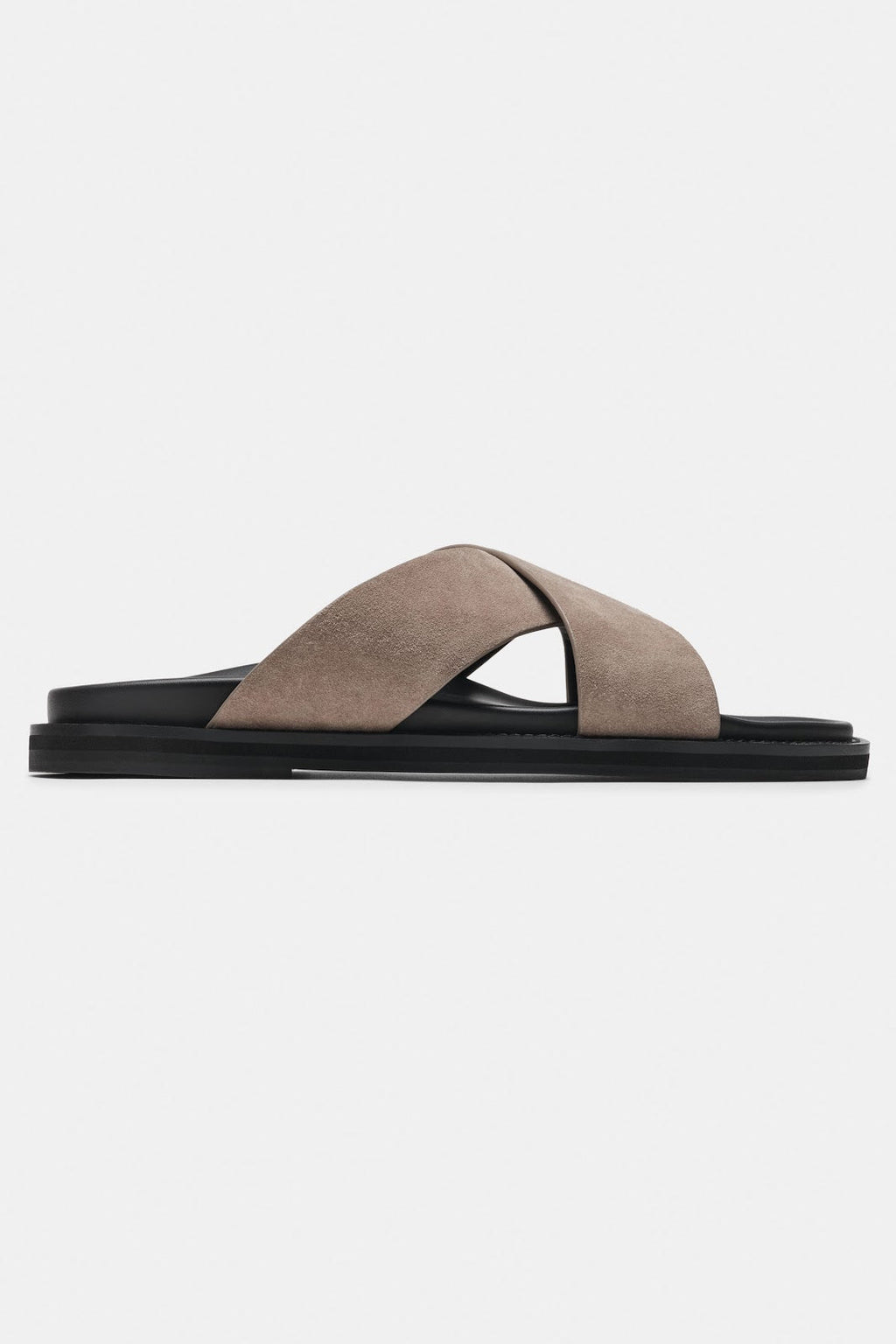 Stefano Sandals Tan – sandales daim croisé homme Valenne