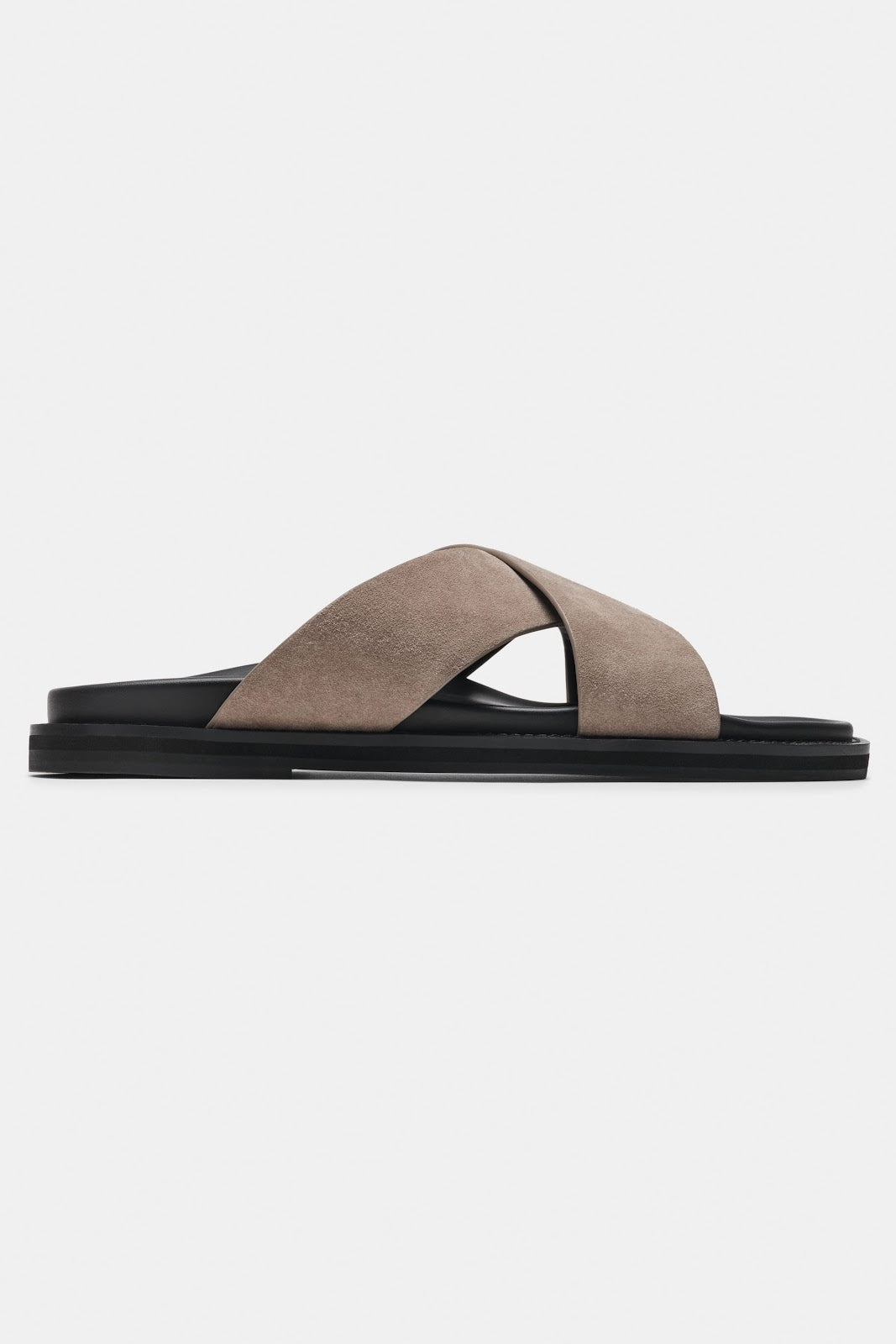 Stefano Sandals Tan – sandales daim croisé homme Valenne