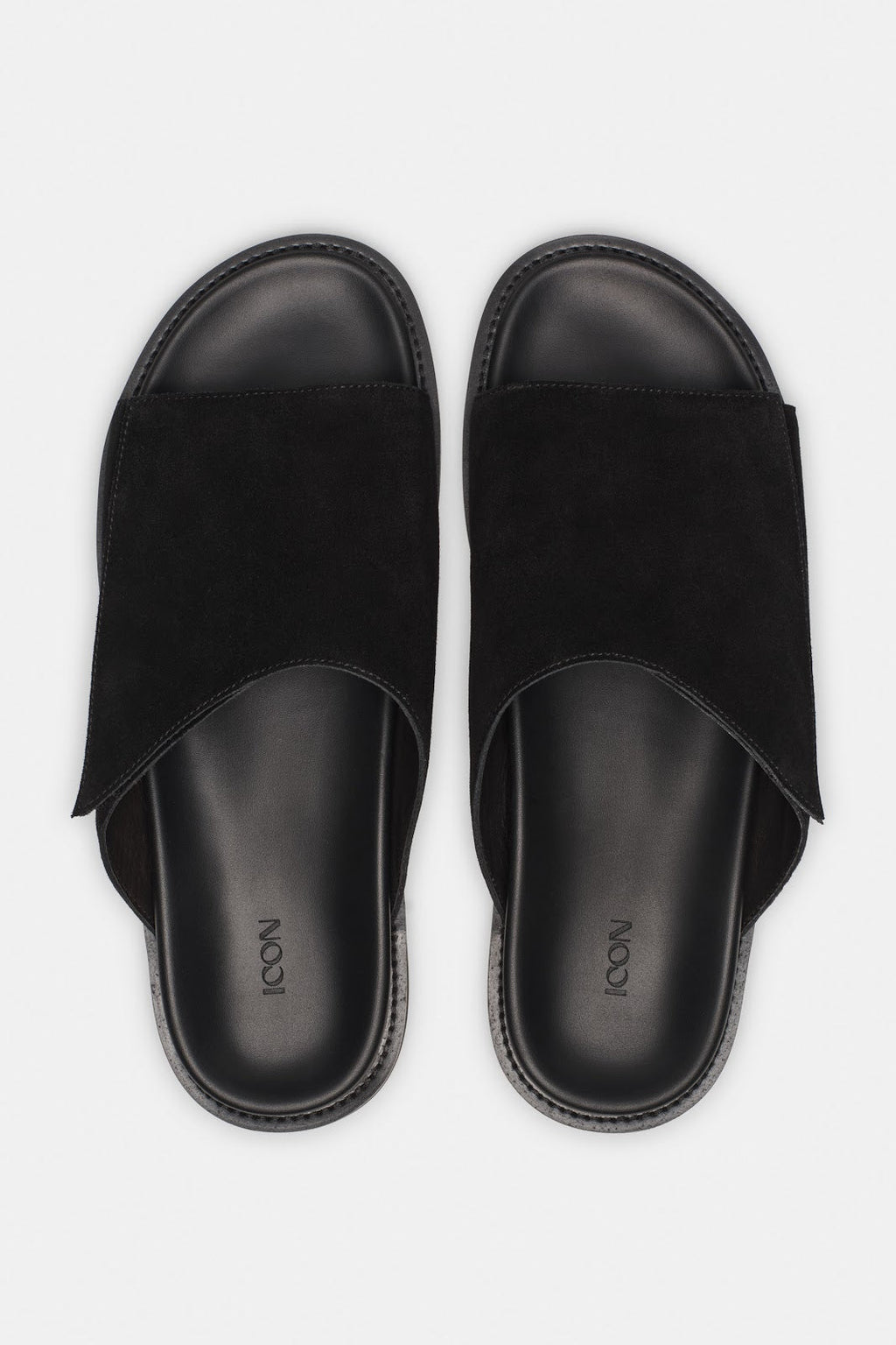 Vino Sandals noir – vue de face velcro ajustable