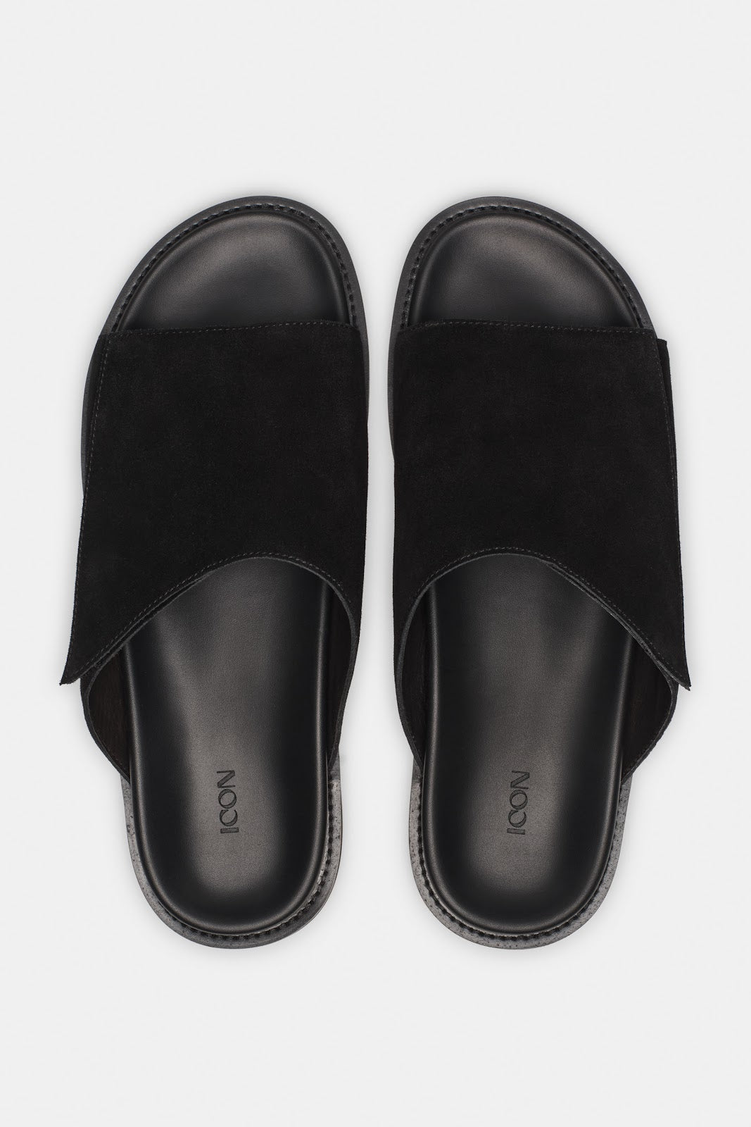Vino Sandals noir – vue de face velcro ajustable