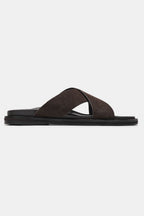 Sandales homme daim – lifestyle méditerranéen terrasse