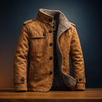 Manteau Suède Trenton Vue Latérale – Valenne