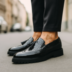 Dalton Vale Loafers Phantom Croc – street style mocassins crocodile