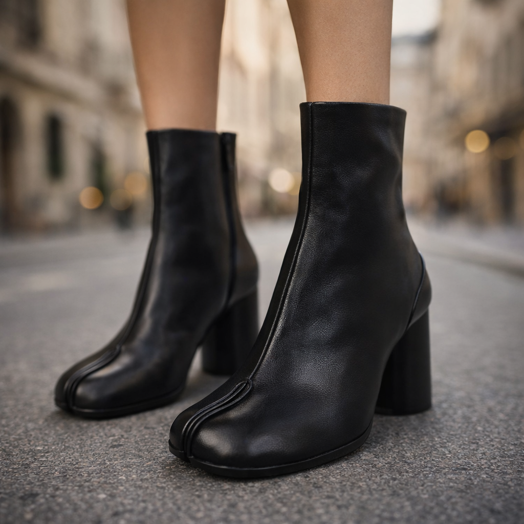 Bottes Cuir Ansel Noir – Valenne