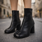 Bottes Cuir Ansel Noir – Valenne
