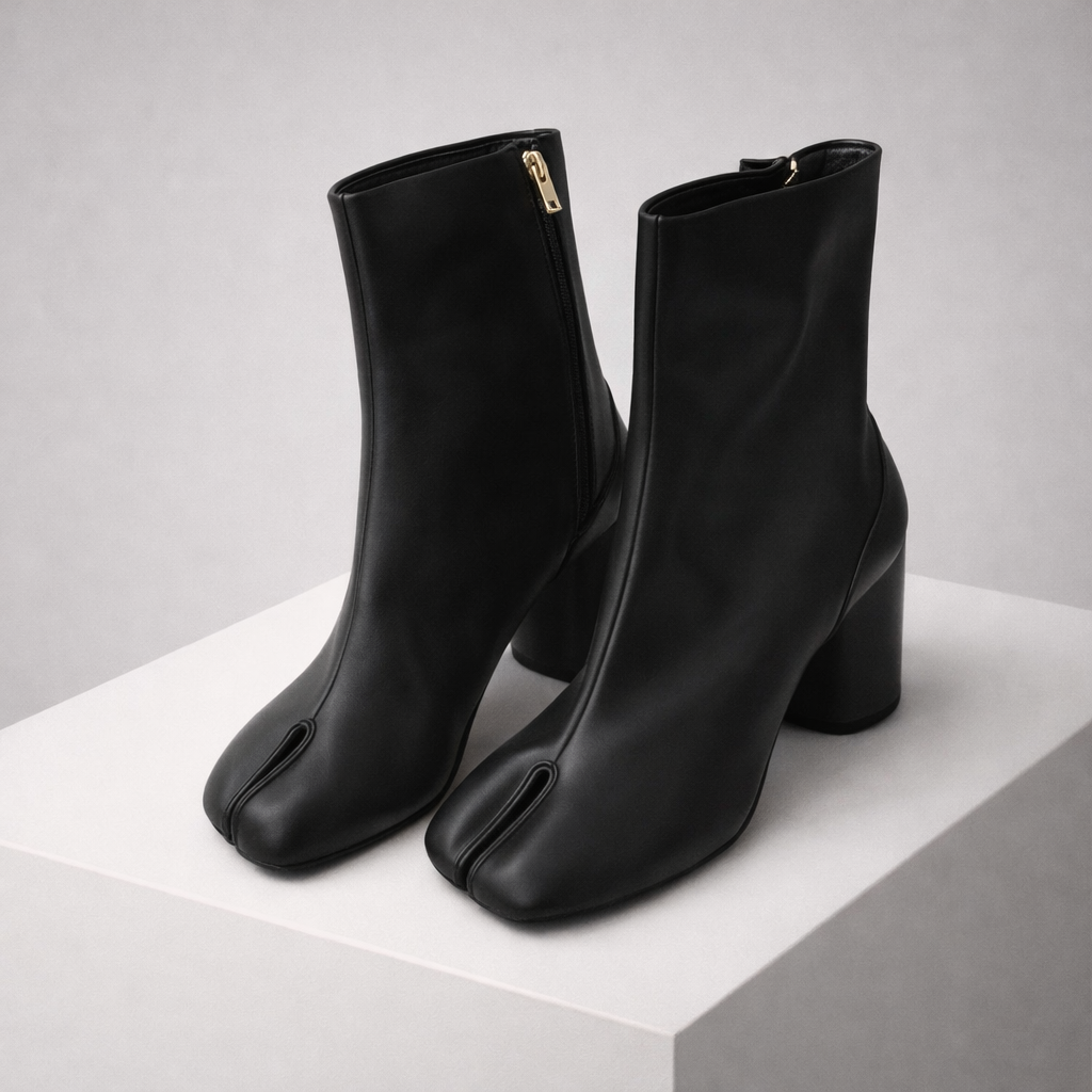 Bottes Cuir Ansel Marron Vue Profil – Valenne