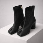 Bottes Cuir Ansel Marron Vue Profil – Valenne