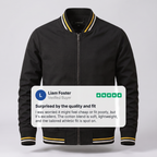 Veste Bomber Louie Vue Arrière – Valenne