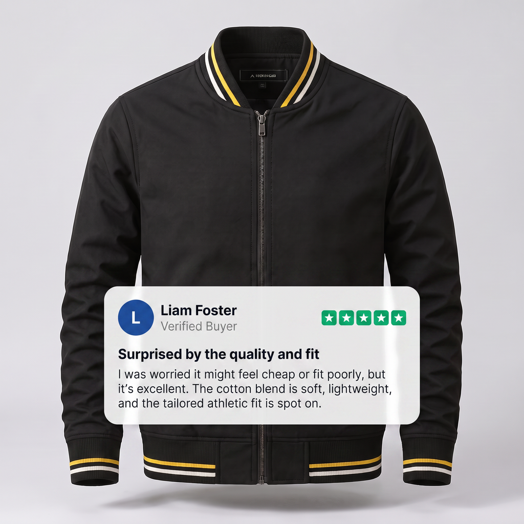 Veste Bomber Louie Vue Arrière – Valenne