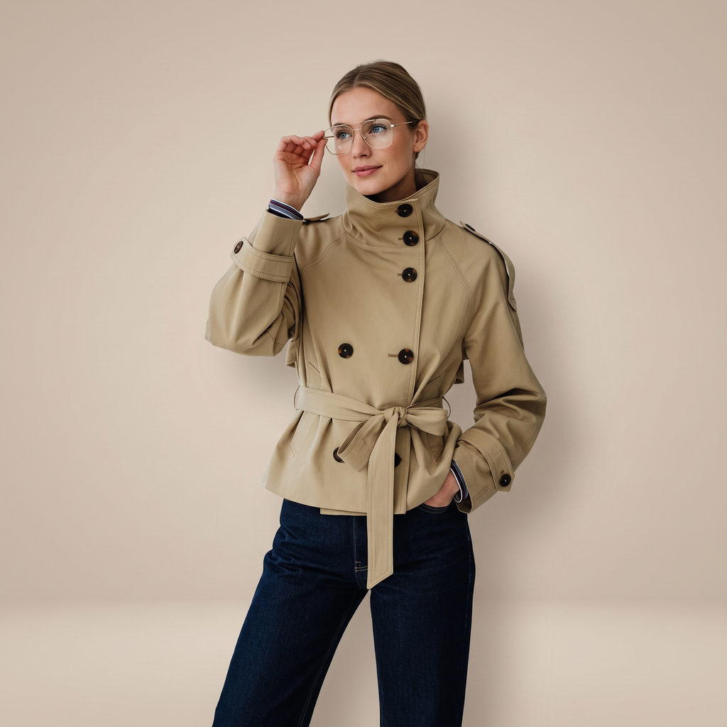 Trench Ursula Bordeaux Double Boutonnage – Valenne