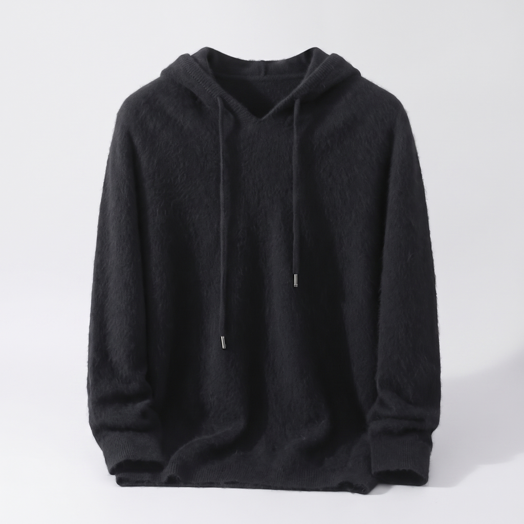 Hoodie Cachemire Homme William Noir – Valenne