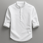 Chemise Henley Hudson Homme Blanc – Valenne