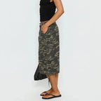 Short Cargo Femme Camouflage Vue Latérale – Valenne