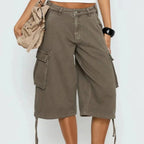 Short Cargo Long Femme Y2K Style – Valenne