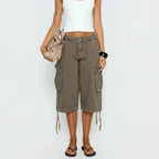 Short Cargo Femme Kaki Streetwear – Valenne