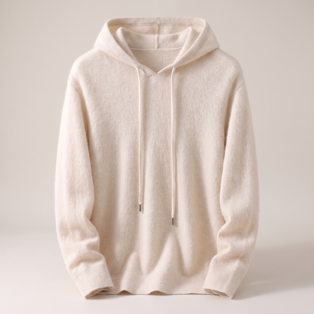 Hoodie Cachemire Homme William Crème – Valenne