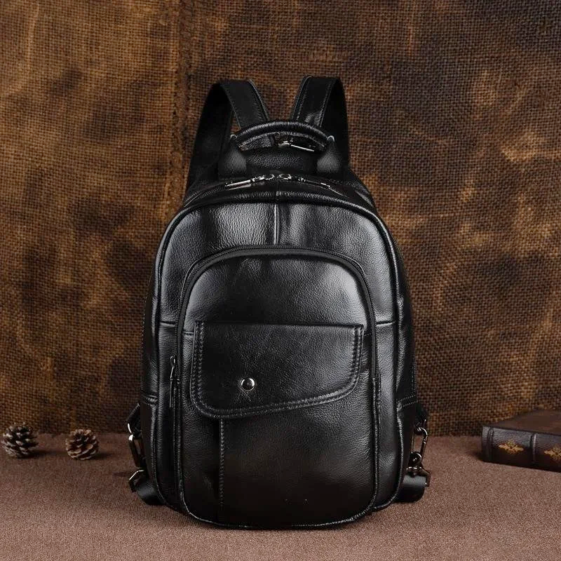 Sac Cuir Jase Revival Grain Noir – Valenne