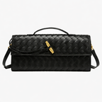 Pochette Luxe Tressée Noire – Valenne