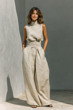 Ensemble Deux Pièces Femme Kaki Jupe Plissée – Valenne