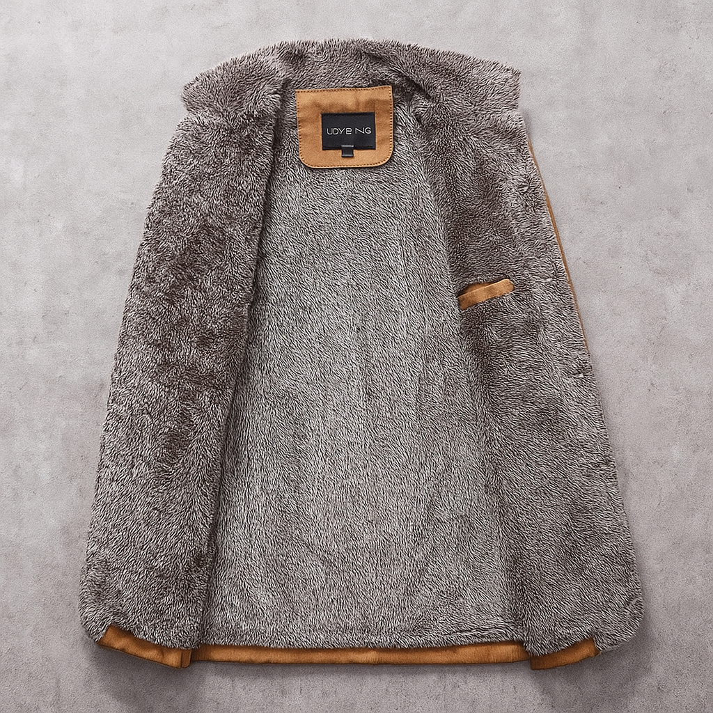 Manteau Trenton Suède Gris Rocher – Valenne