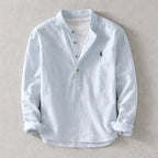 Chemise Henley homme lin japonais