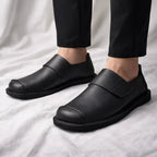 Détail cuir véritable mocassins Mayfair