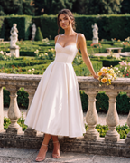 Robe soirée femme blanche tulle – vue lifestyle élégante