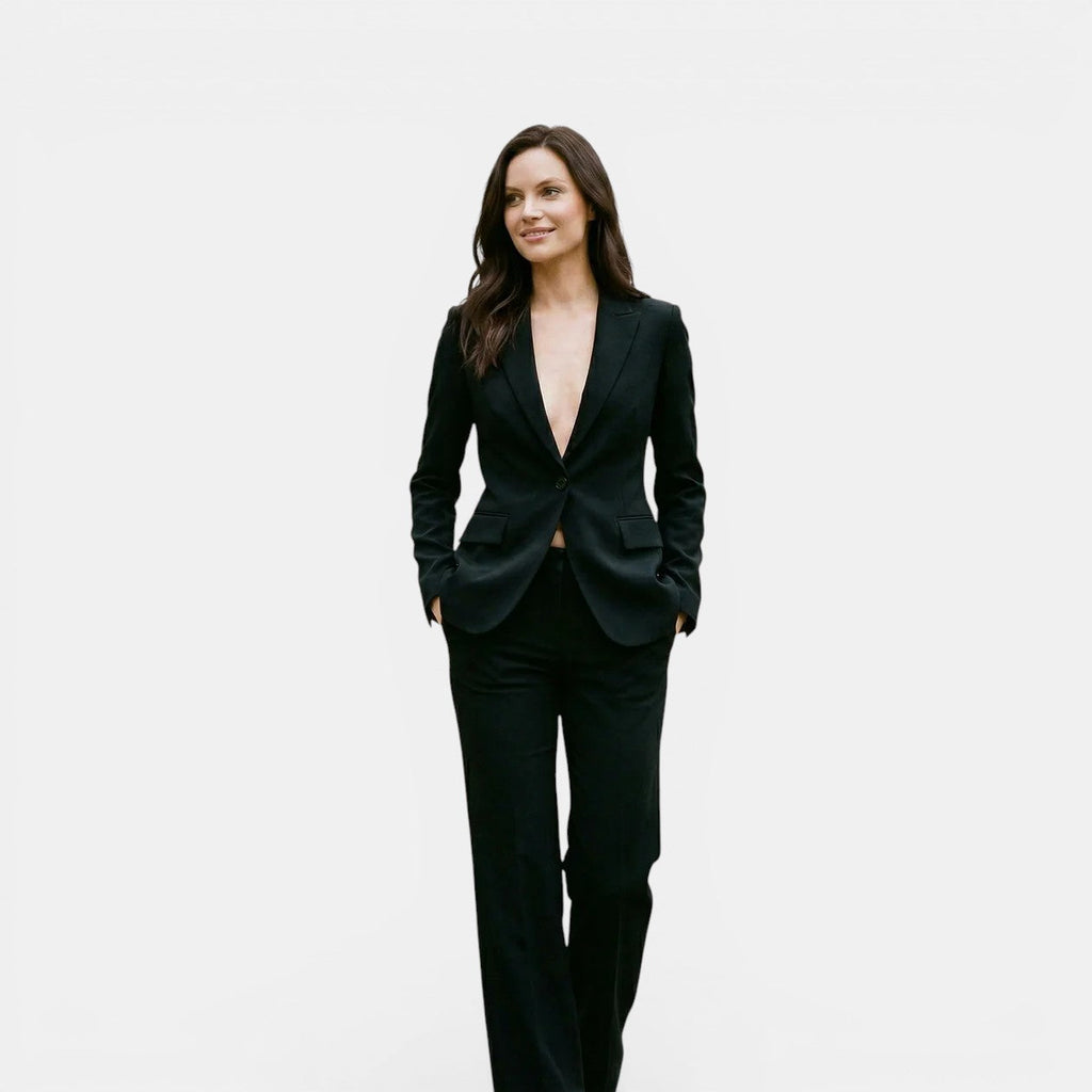 Ensemble Tailleur Femme Noir Élégant – Valenne