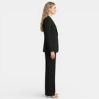 Tailleur Noir Femme Vue Profil – Valenne