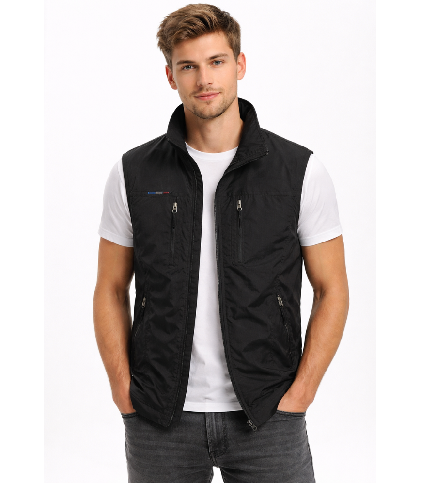 Bodywarmer Outdoor Homme Vue Face – Valenne
