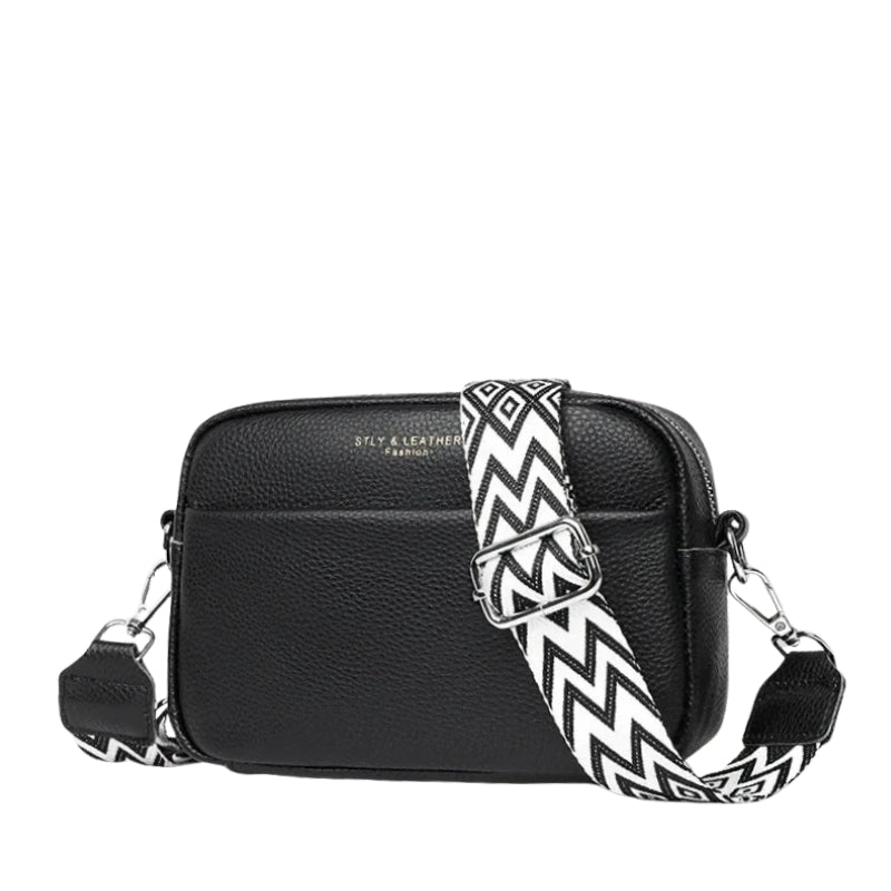 Sac Bandoulière Cuir Noir – Valenne
