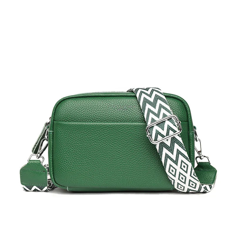 Sac Bandoulière Cuir Femme Détail – Valenne