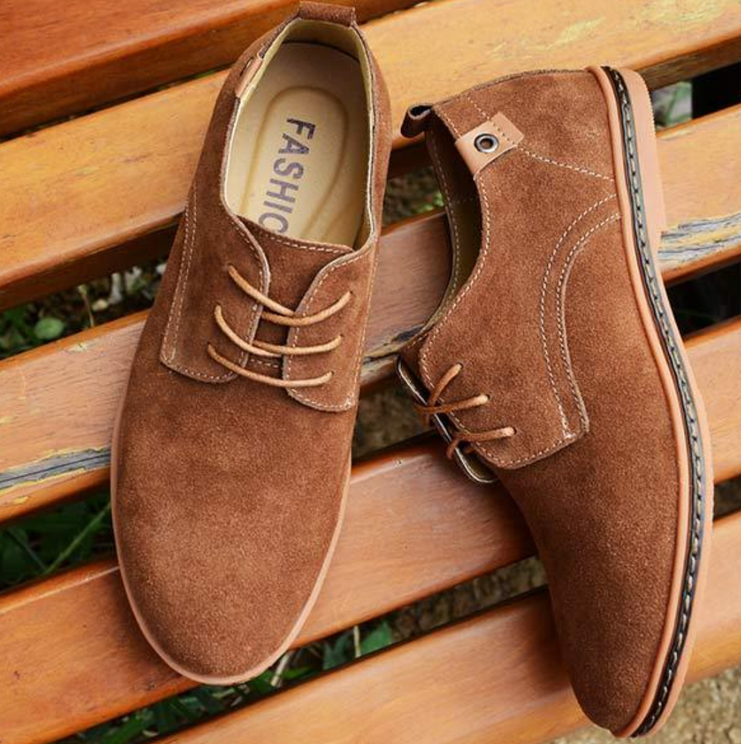 Derby Suède Homme Bleu – Valenne
