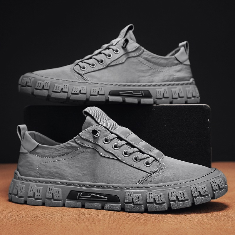 Hutton Canvas Trainer – vue de face trois coloris homme