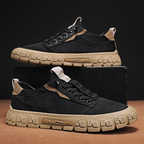 Hutton Premium Canvas Trainer – vue latérale détail canvas
