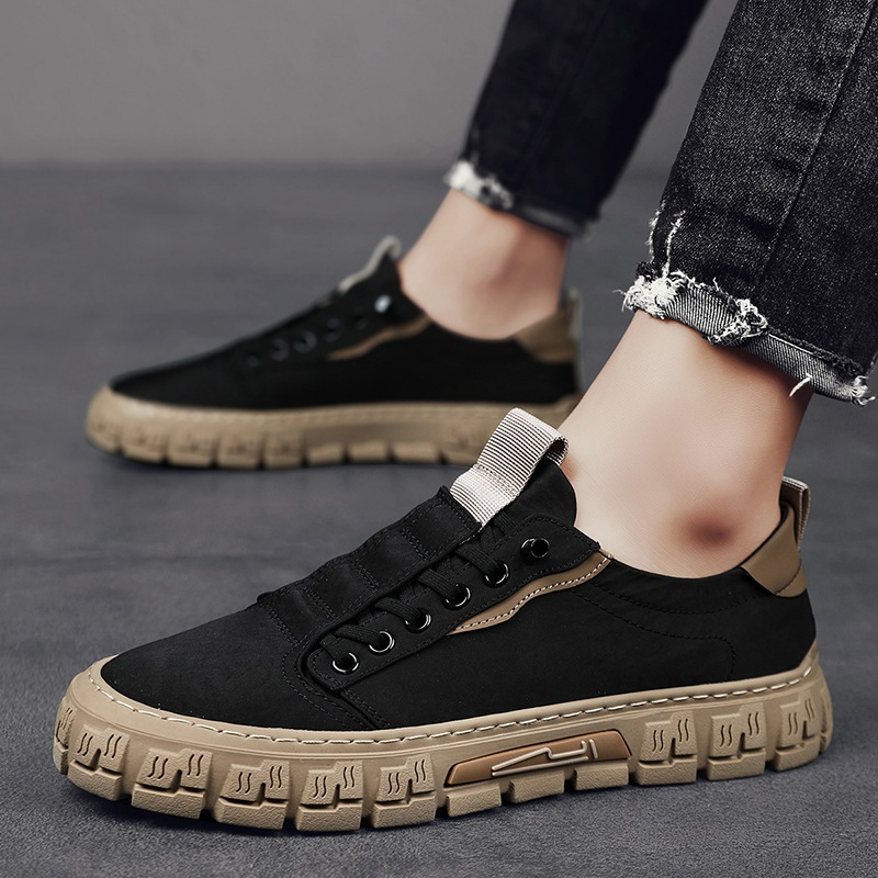 Hutton Premium Canvas Trainer – vue dessus semelle intérieure