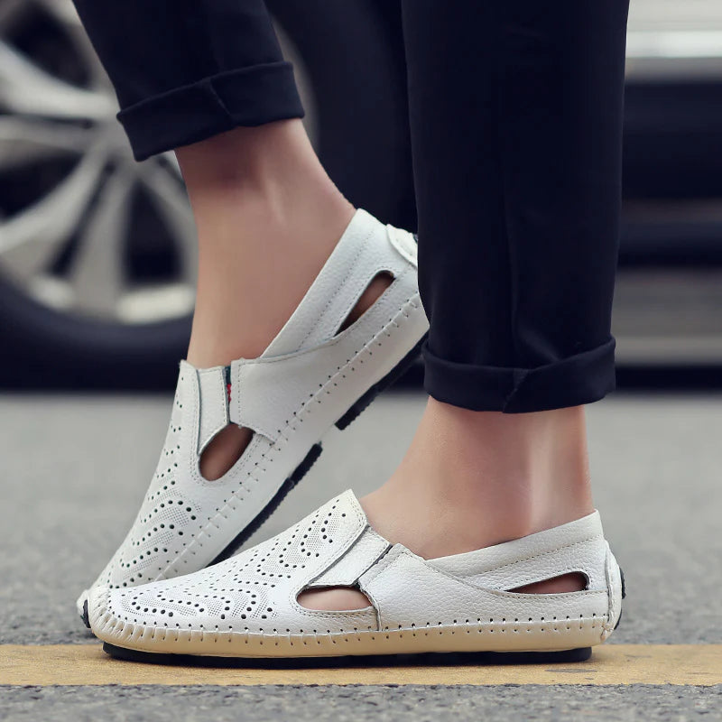 Sandales cuir Marco homme – vue lifestyle