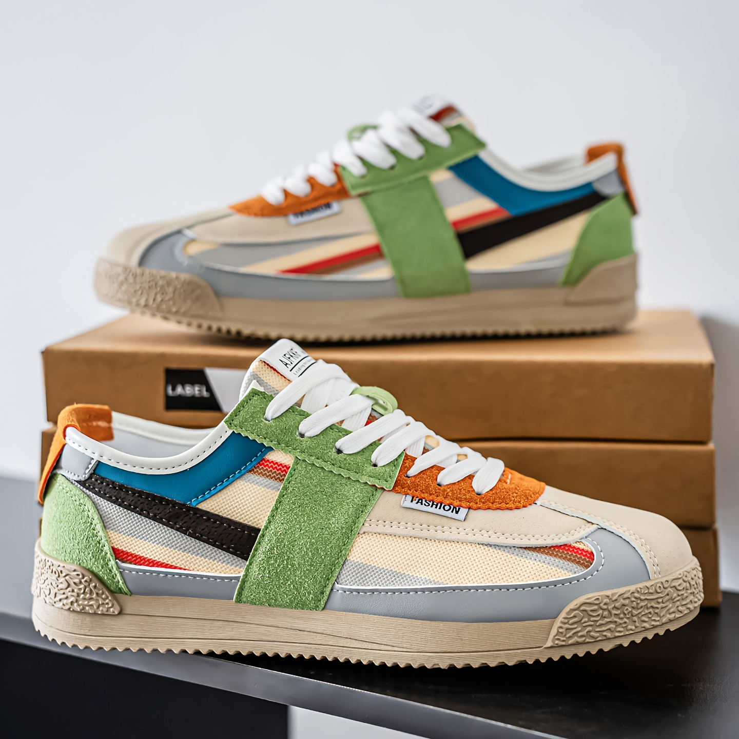 Hensen Retro Sneakers – vue de face style track années 80
