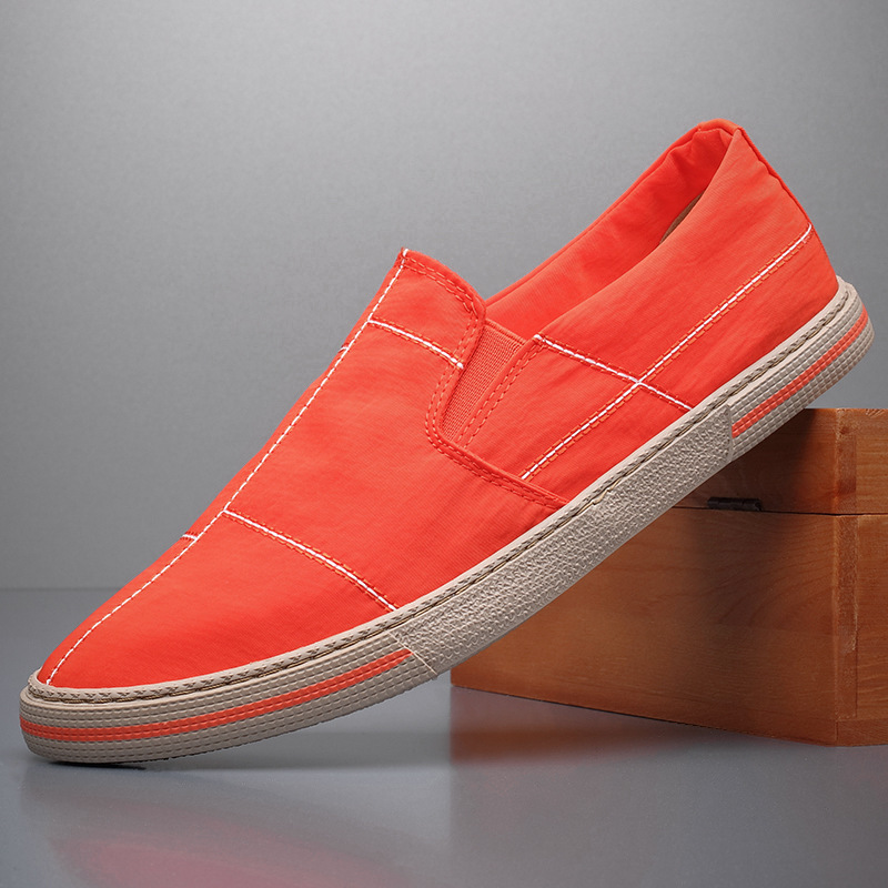 Sneakers canvas imprimé artistique homme – vue avant
