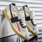 Sneakers rétro streetwear – coloris Blanc Bleu Rouge Hensen