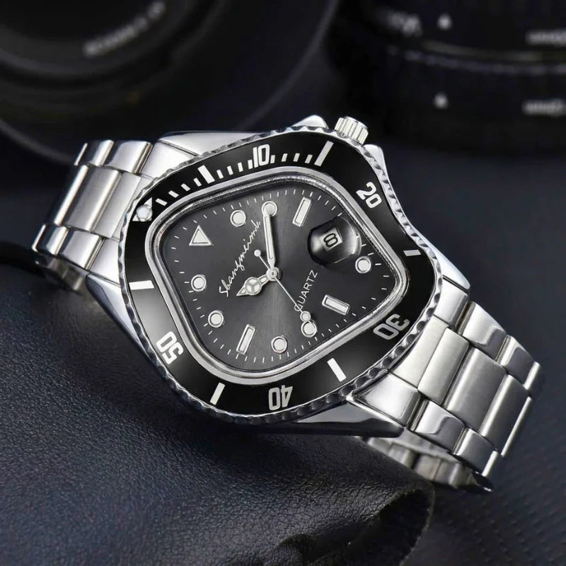 Montre cadran déformé artistique