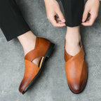 Mocassins Panache cuir homme – vue de dos