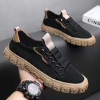 Sneakers homme canvas premium – détail coutures renforcées