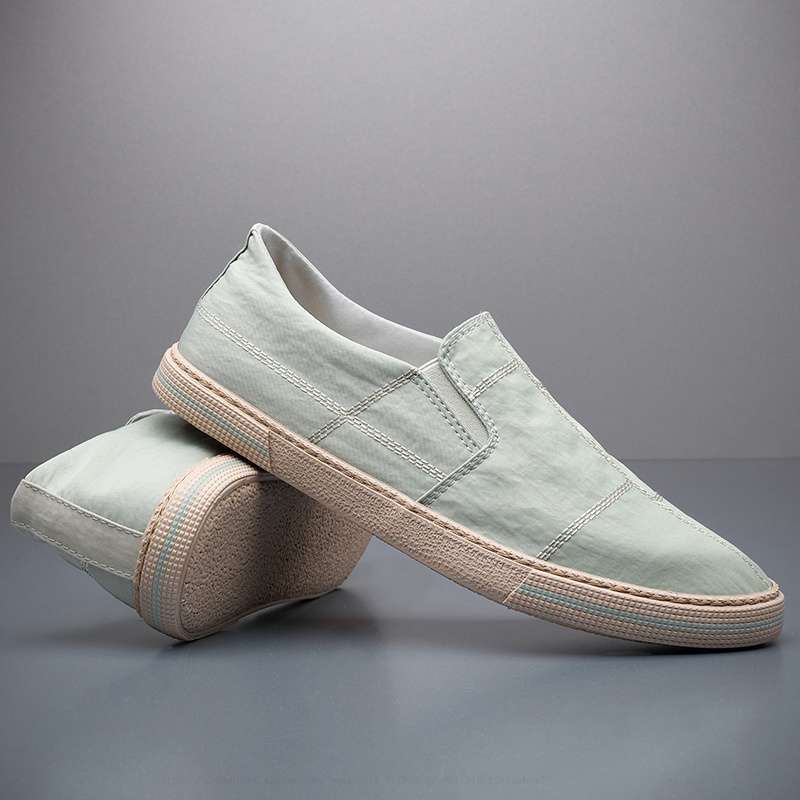 Mondrian Canvas Slip-On – détail impression géométrique Piet Mondrian